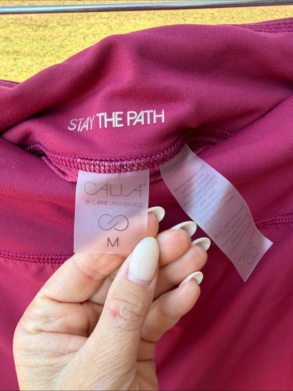 CALIA by Carrie Underwood Wine Athletic Skort - Picture 3 of 6